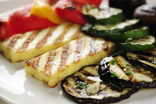 Halloumi s grilovanou zeleninou